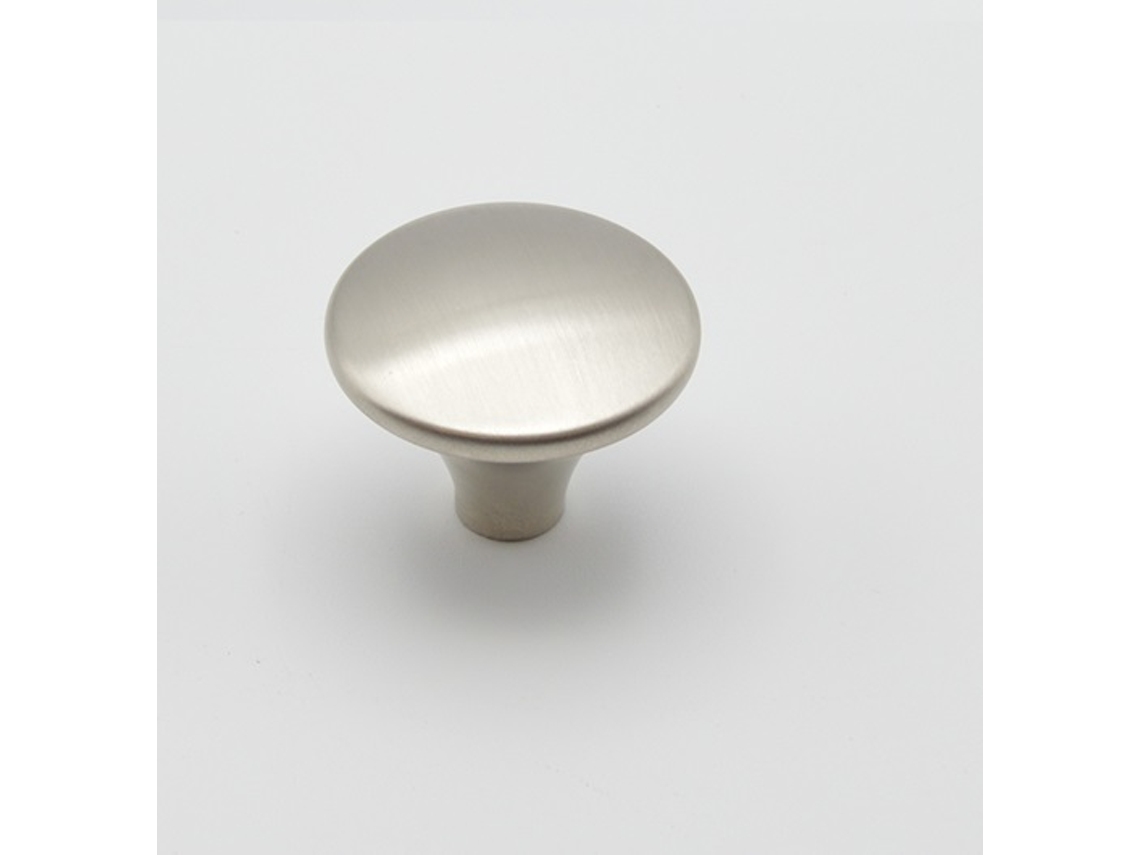 Pomo Para Mueble De Zamac D 30 Mm Níquel Cepillado Paquete De 10