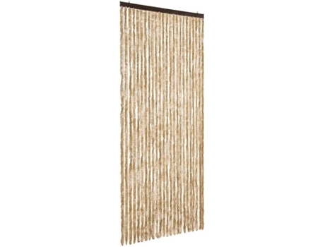 vidaXL Cortina mosquitera de chenilla beige 100x220 cm