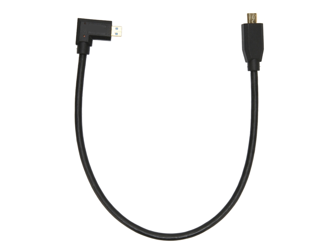 Cable De Interfaz Multimedia Hd Micro Macho A Macho 8k 60hz Od 4,0 Mm Codo Derecho