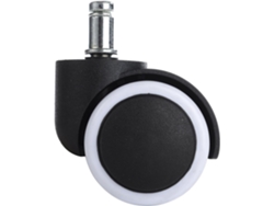 Ruedas universales para silla de oficina, funcionamiento silencioso y resistente para un deslizamiento suave en suelos duros, juego de 5 piezas de fácil instalación.