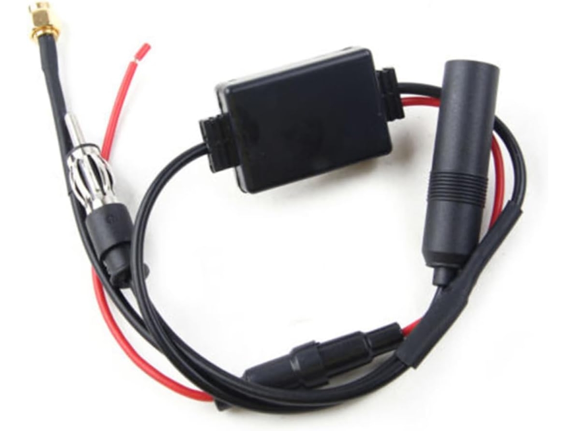 Amplificador de antena FM para coche, amplificador de señal con diseño práctico en negro para Pro Gokoco
