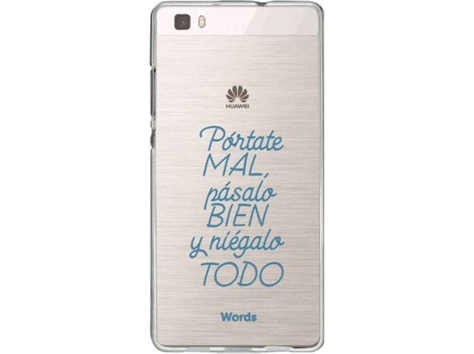 Carcasa Huawei P8 Lite WORDS TPU Niégalo Azul