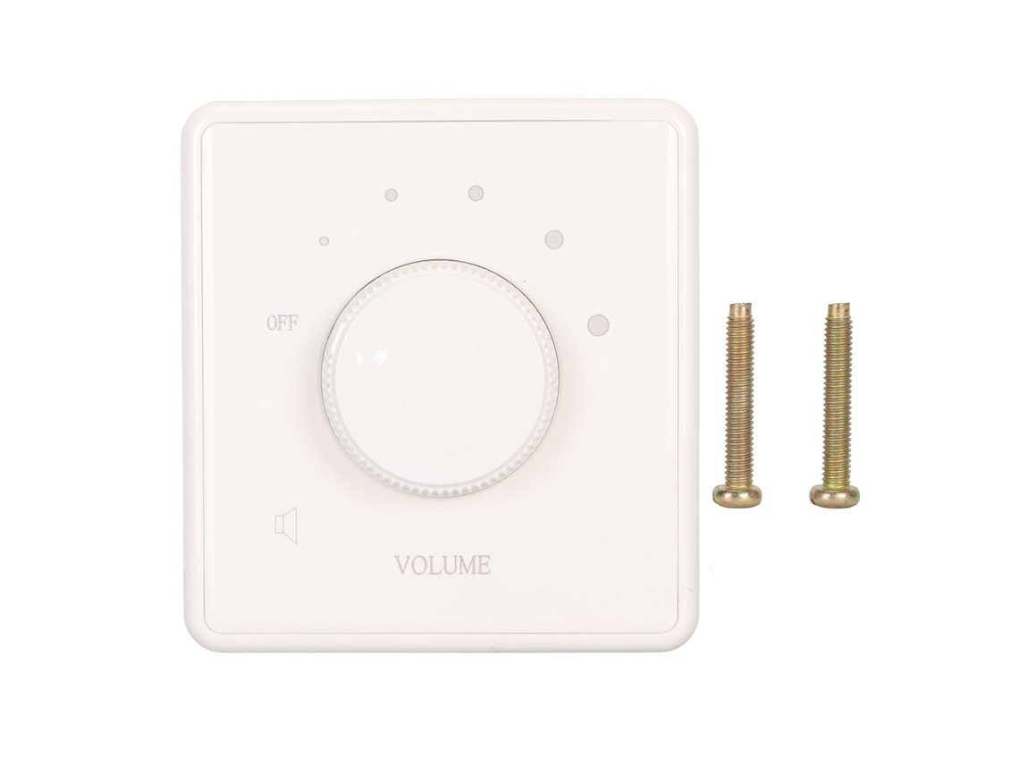 Controle De Volume De Parede Com Botão Rotativo 10w Placa De Parede Para Alto-falantes Residenciais Branco