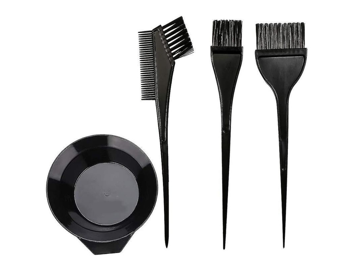 Kit De Brocha Y Recipiente Para Teñir El Cabello, 4 Piezas: Recipiente Para Mezclar, Brocha Y Peine Para Teñir El Cabello.