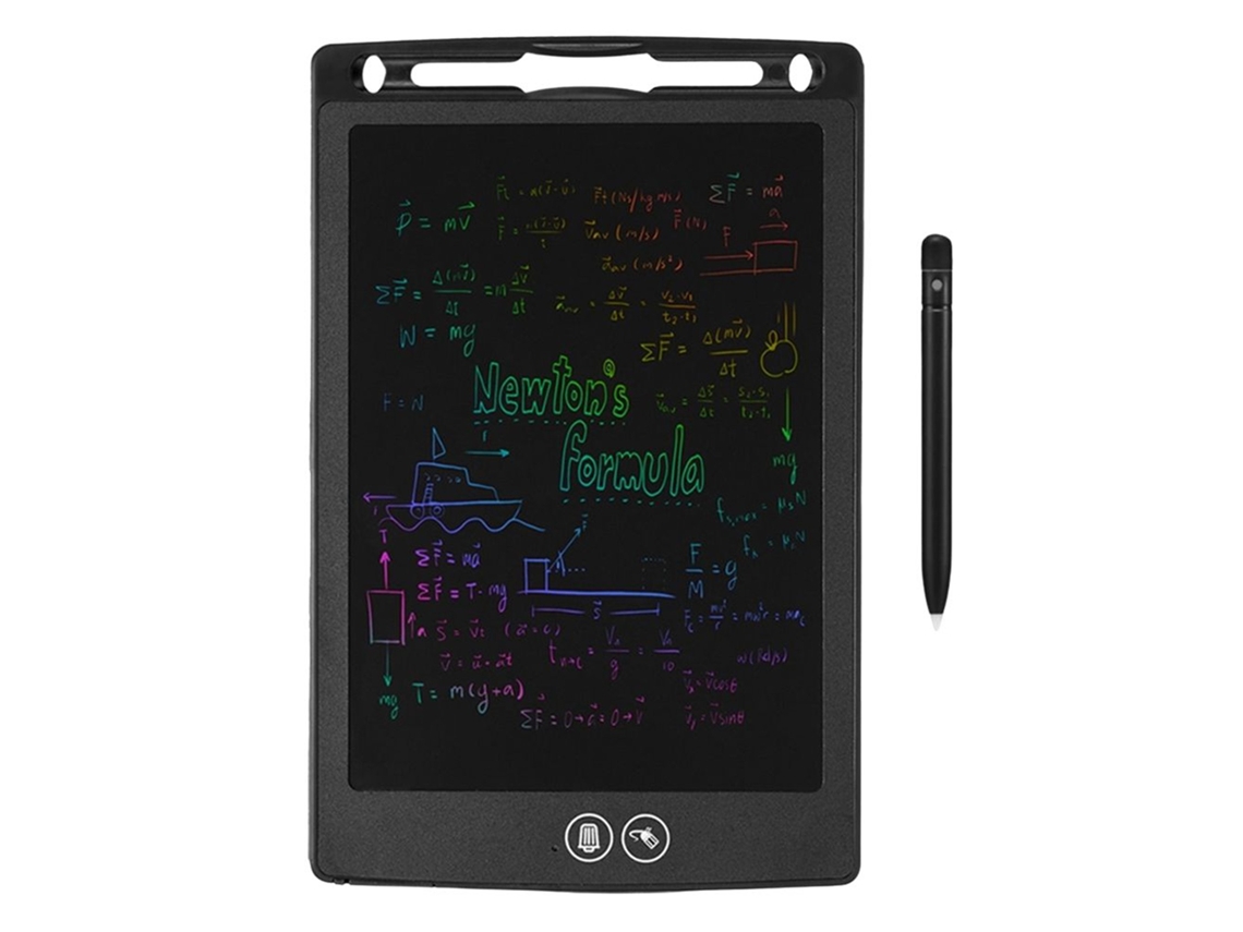 Tableta De Dibujo Lcd De 12 Pulgadas, Tableta De Escritura Digital Portátil Con Lápiz Estilográfico, Color Negro