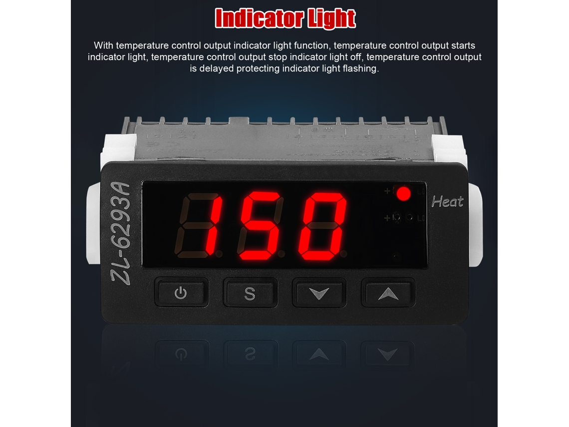 Controlador De Temperatura Inteligente Digital Para Placas De Calentamiento De Caucho Silicona Zl-6293a