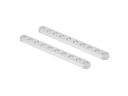 Par De Perfiles Planos De Aluminio Con 10 Orificios, Accesorio Para Robot, 4x8x80 Mm, 3102-0010-0080