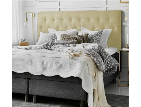 Cabecero DECORQUALITY París (Beige - Tejido Antimanchas - 105 x 70 cm)