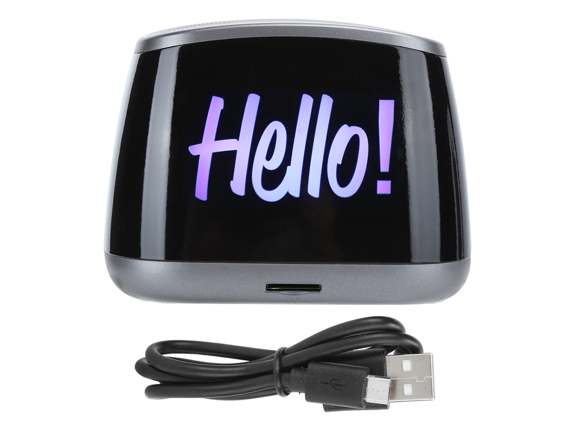 Altavoz Bluetooth Inalámbrico, Mini Portátil, Con Conector Y Tarjeta, Graves Y Sonido Suave, Gris.