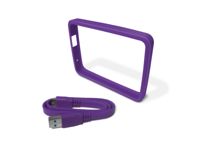 Carcasa WESTERN DIGITAL Plum (Disco duro externo - 2.5'' - Morado)