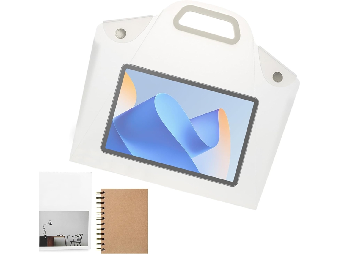 Organizador portátil e impermeable, ideal para uso en la oficina, carpeta de documentos transparente, escuela.