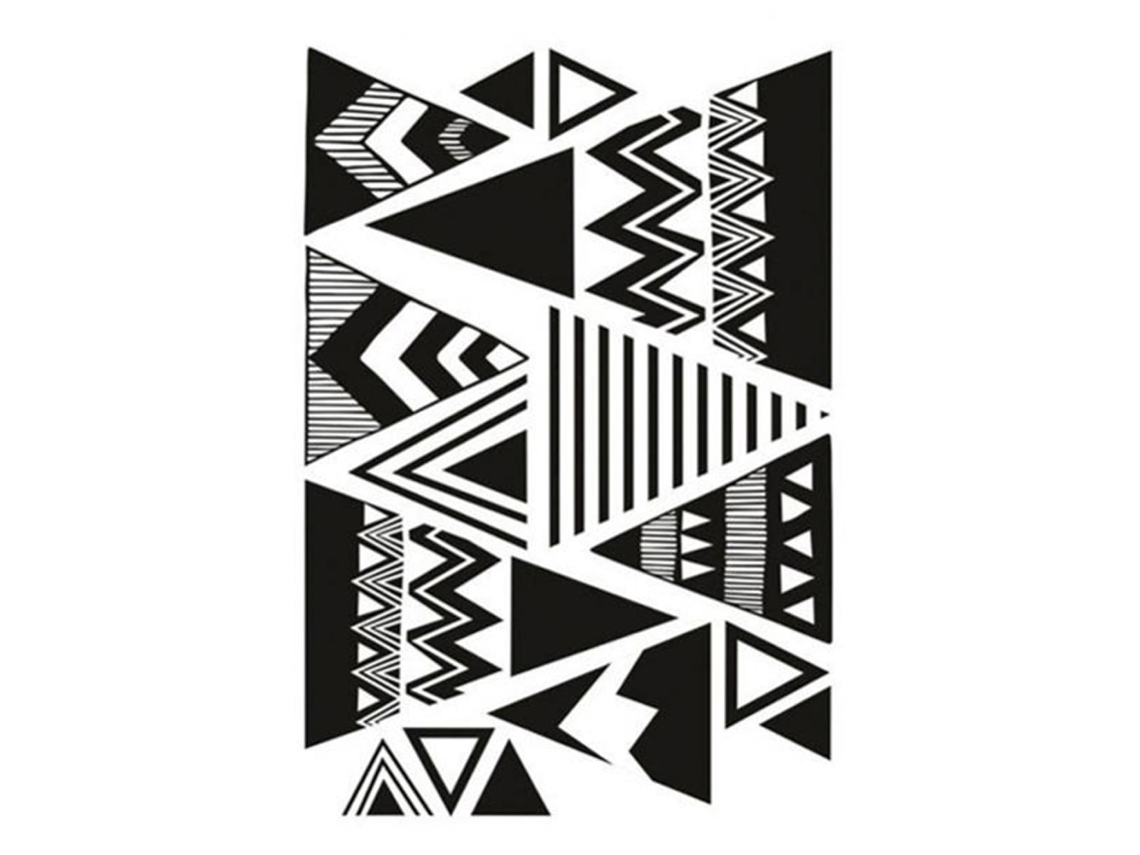 Adesivo de parede geométrico Rebe, removível, em vinil, para decoração de casa, quarto ou parede.