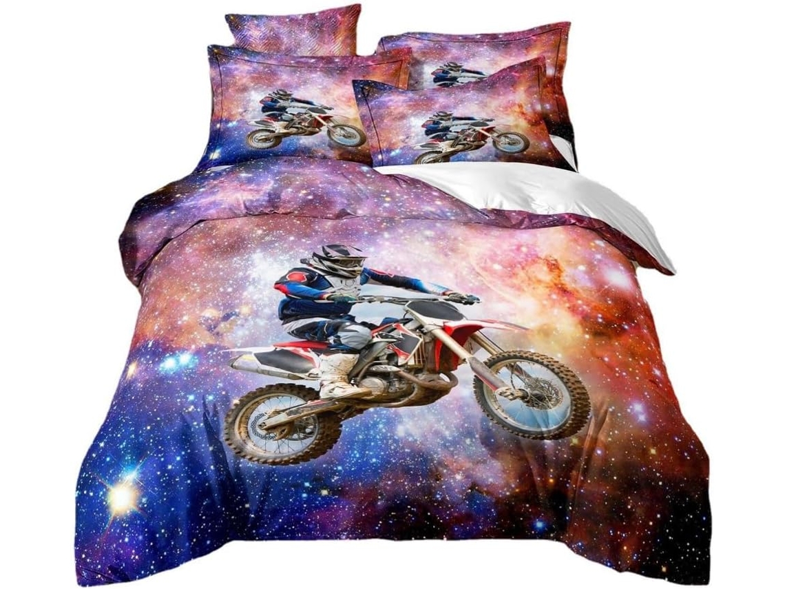 Juego Ropa Cama Estampado Funda Nórdica Almohada Material Microfibra Color Juego Niños Diseño 240x260 Cm