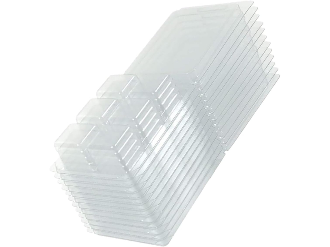 Moldes De Cera De Plástico Pvc Transparente De 21 X 7,5 X 2,5 Cm