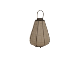 Portavela Yute Bambú Natural 41,5x41,5x72cm