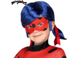 Accesorios DISFRAZZES Peluca Y Antifaz De Ladybug (Talla: Talla Universal)