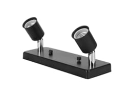 Portalámparas E27 Con Base Giratoria Rectangular Para Montaje En Techo/pared - Accesorios De Bricolaje - Negro