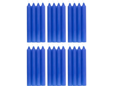 COM-FORT HOUSE- Vela de mesa Azul - Pack velas - Velas Decorativas Sin Perfume - Velas para tu Hogar COM-FORT HOUSE