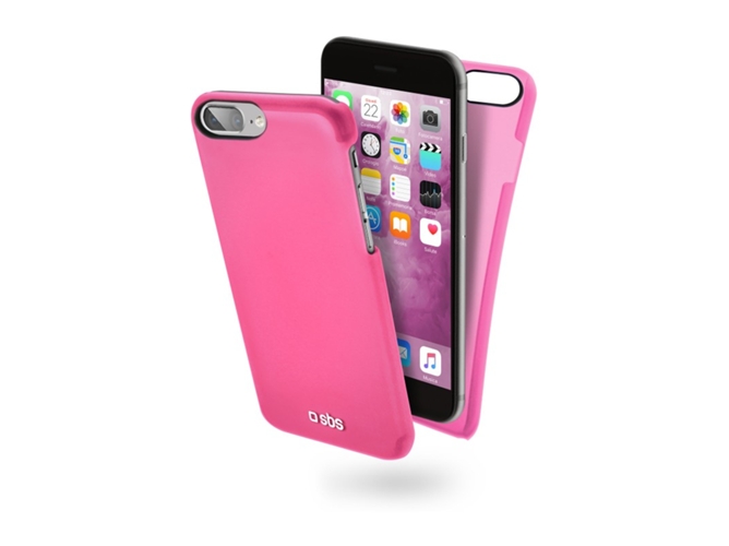 Carcasa iPhone 7 Plus, 8 Plus SBS ColorFeel Rosa