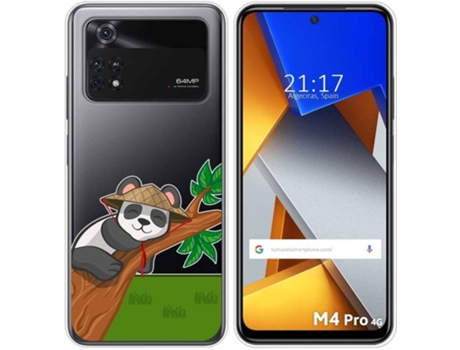 Carcasa para Xiaomi Poco M4 Pro 4G TUMUNDOSMARTPHONE Dibujos Transparente Panda Multicolor