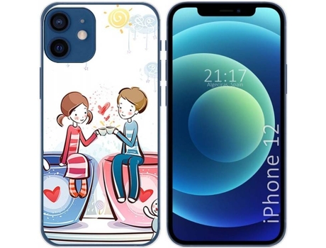 Carcasa iPhone 12 / 12 Pro (6.1) TUMUNDOSMARTPHONE Café Multicolor