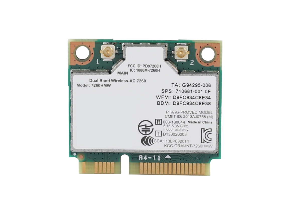 Para Tarjeta Inalámbrica Universal Intel 7260ac 867m Bluetooth 4.0 Tarjeta De Red Wifi De Doble Banda
