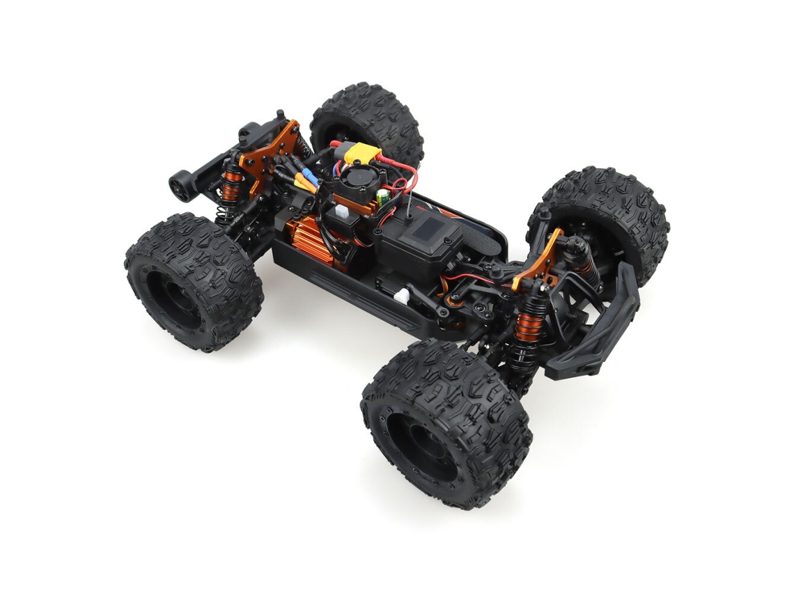 Negro 3szd Racing Mt16 Rtr 1/16 2.4g 4wd 80km/h Brushless Desert Monster Off-road Chasis Aleación Led Proporcional Amortiguadores Aceite Juguetes