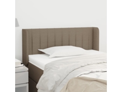 Cabecero De Tela Gris Taupe 103x16x78/88 Cm