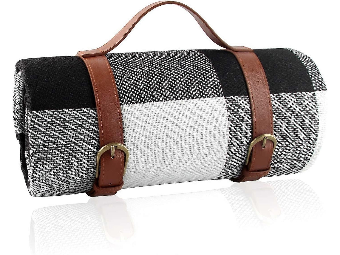 Manta de picnic plegable grande de 150x200 cm, impermeable y cómoda para uso en exteriores, camping y playa. (Sin marca)