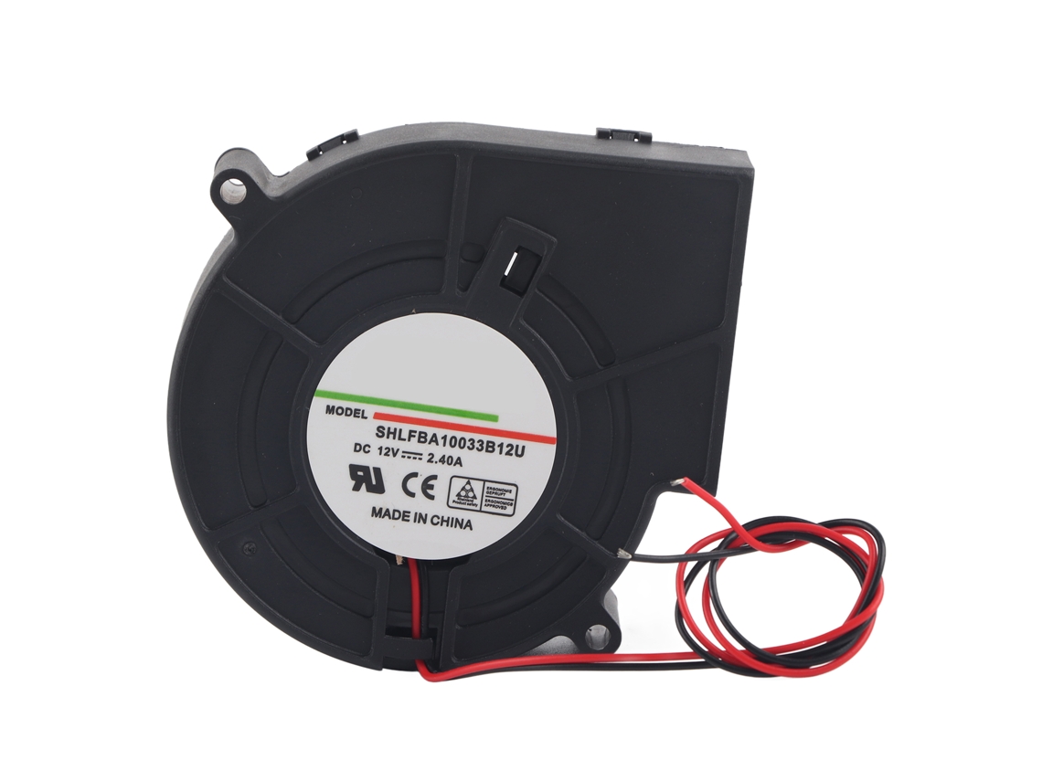 Ventilador de doble turbina de 12 V y 2,4 A para barbacoas y camping.