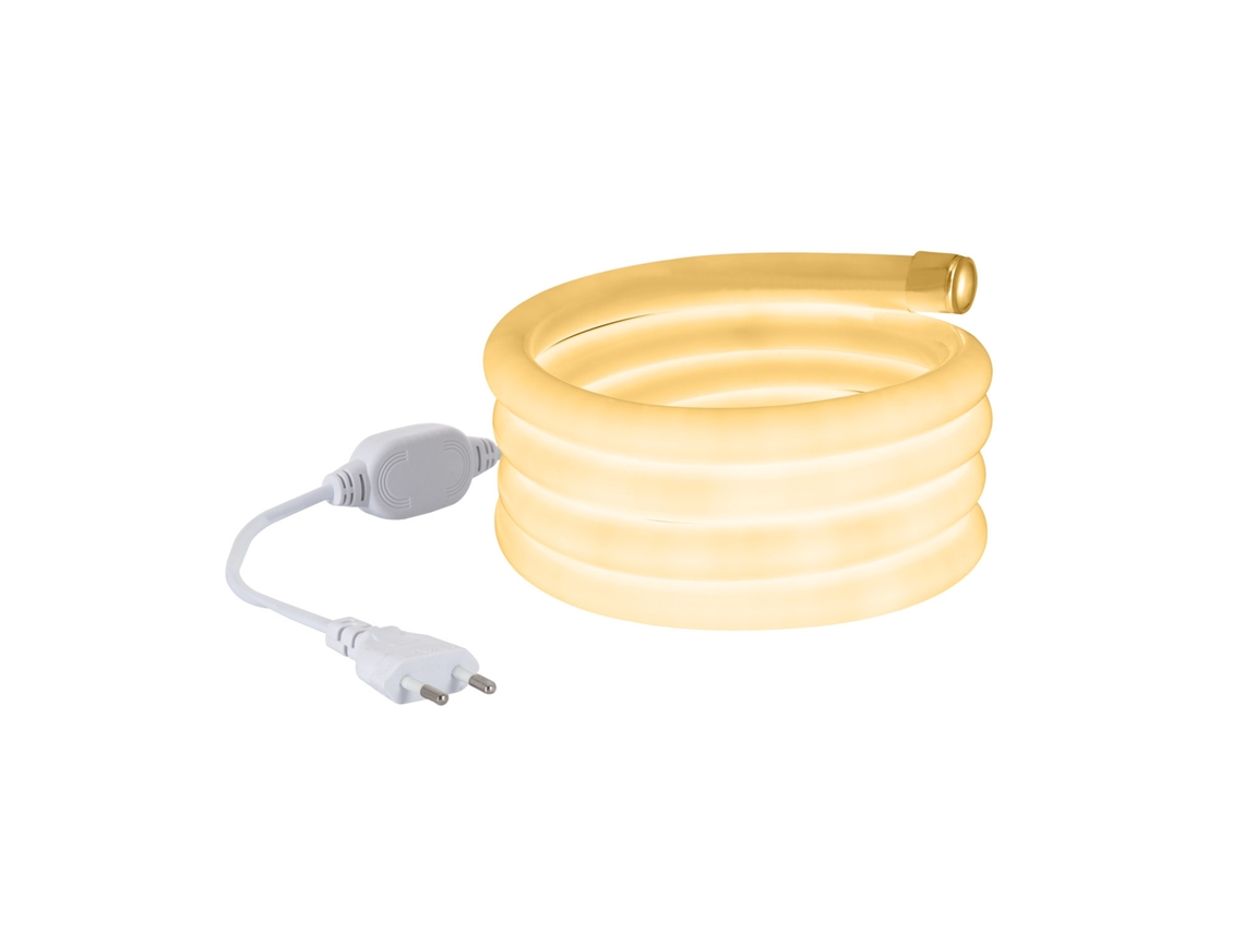 Tira Neón LED Regulable 220V AC 120 LED/m Circular 360 Blanco Cálido IP67 a Medida Corte cada 100 cm