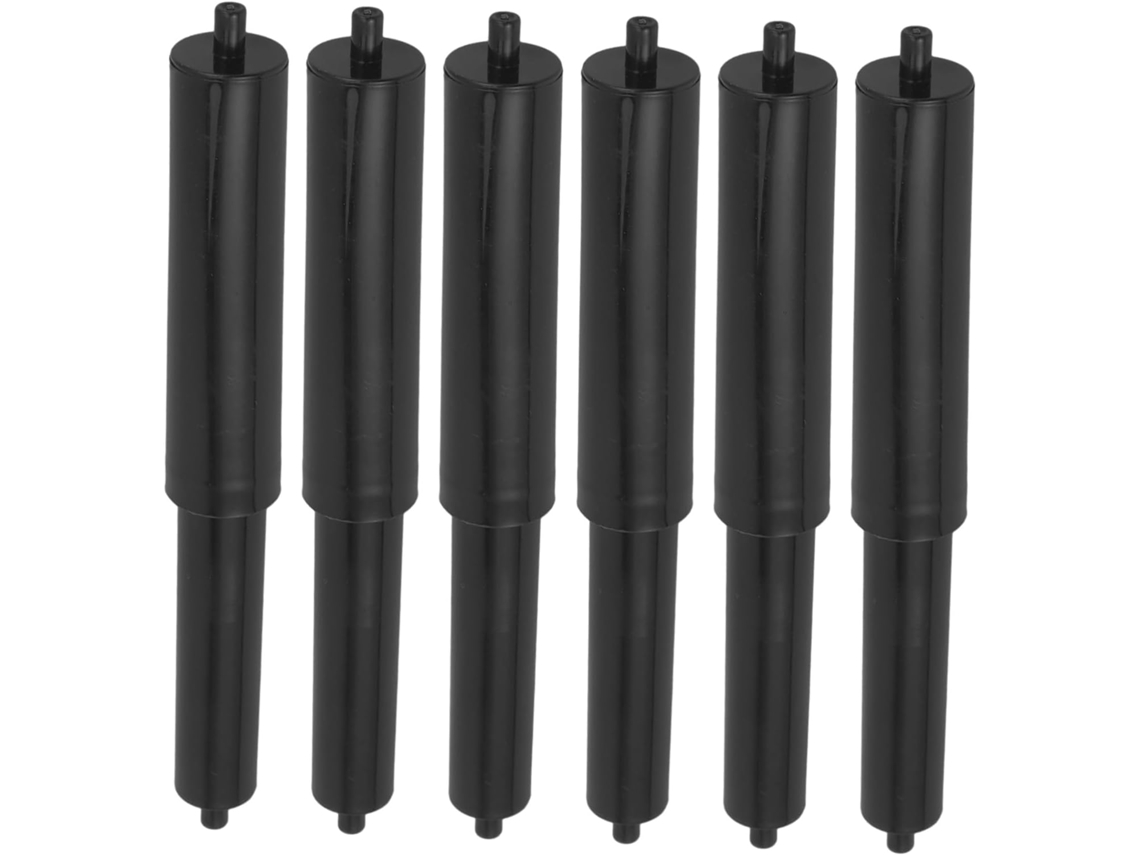 Juego de 6 varillas de repuesto para portarrollos de papel higiénico con resorte, fabricadas en plástico resistente y con mecanismo Slowmoose.