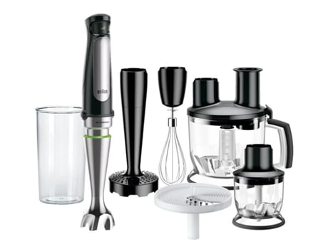 Braun Mq 7087X 1,2 L Varita mágica 1000 W Negro Acero inoxidable