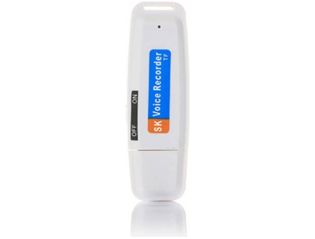 Mini Usb 2.0 Pen Drive Espía Grabadora de Audio Digital para Windows Macwhite