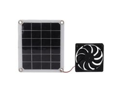 Ventilador Extractor Impermeable De 10 W Alimentado Por Energía Solar Para Ático, Caravana, Invernadero O Refugio De Animales.
