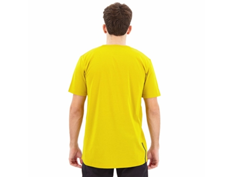Jerseys ION Enduro Jersey Manga Curta S_logo Amarelo M Homem