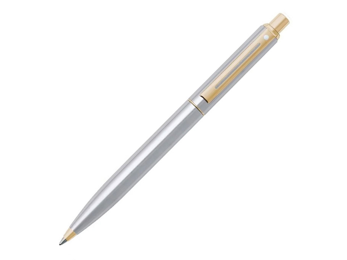 Bolígrafo Sheaffer Sentinel cromado cepillado con clip dorado M 333