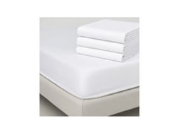Pack 4 Juegos Sábanas Hotel Algodón Poli 144h | 120 X 190/200 Cm Blanco