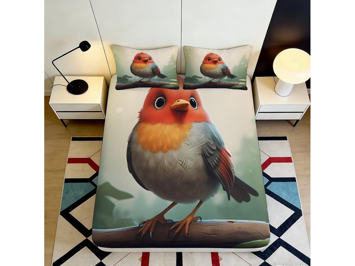 Juego de ropa de cama de microfibra suave, funda de almohada de 120x200cm y 200x25cm.