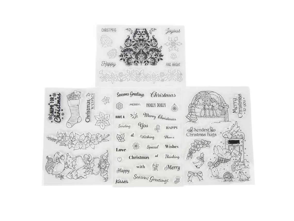Sello Transparente Navidad Para Manualidades, Set De Sellos Claros Para Scrapbooking Y Tarjetas Diy