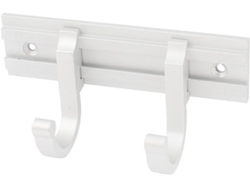 Gancho De Pared De Aluminio Para 2 Perchas, Toallas, Abrigos Y Ropa