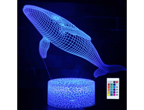 Candeeiro De Mesa Pequeño 3D De La Serie Baleia JEIIBRZUI
