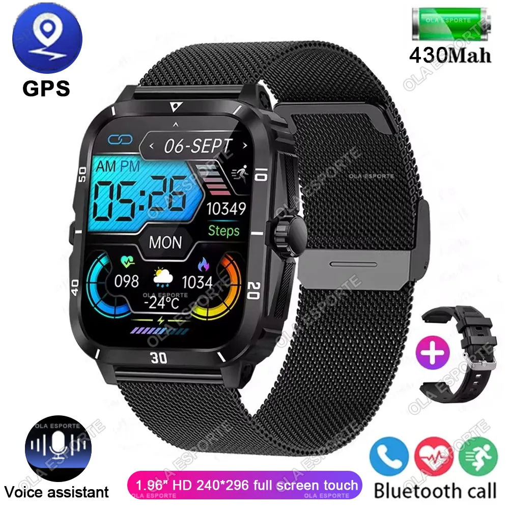Reloj Inteligente, Resistente Al Agua, Con Gps Para Seguimiento De Actividad Física En Exteriores Y Batería De 400 Mah.