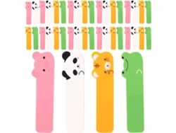 Juego De 10 Pestañas De Índice Con Diseño De Animales Adorables En Pet Regrabable.