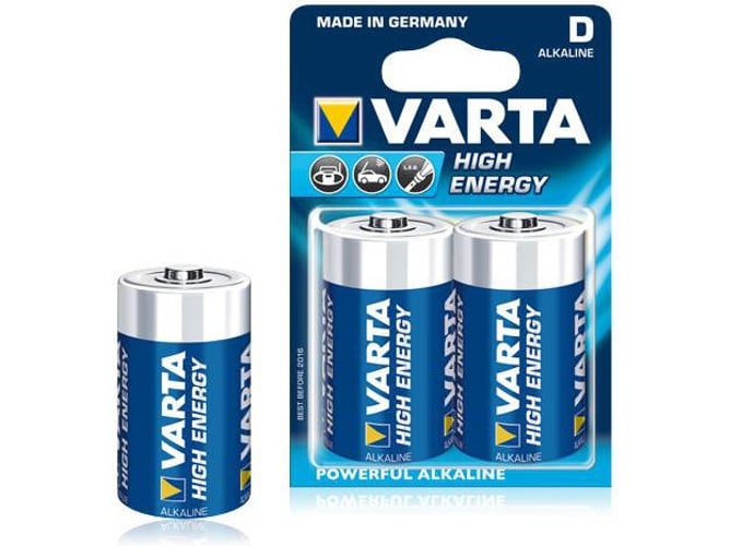 Pilas VARTA High Energy D, 2 pcs
