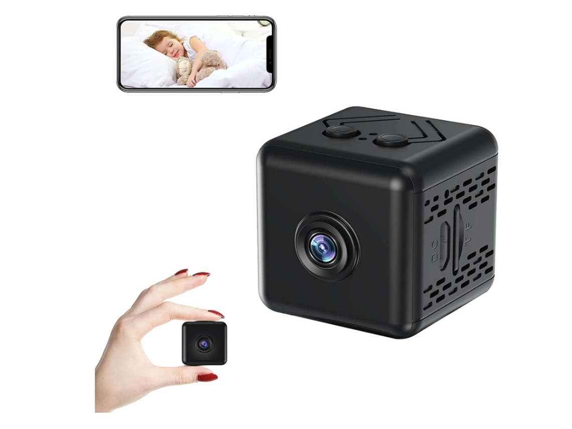 Cámara de seguridad inalámbrica para exteriores/interiores con audio, cámara de vigilancia para el hogar, 1080P IP HD infrarrojo visión nocturna CHRONUS