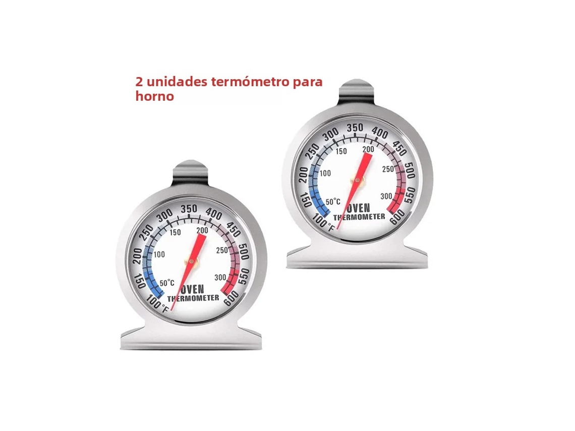 (temporizador De Horno De 2 Piezas) Termómetro Para Horno Congelador, Termómetro Para Horno De Barbacoa, Acero Inoxidable