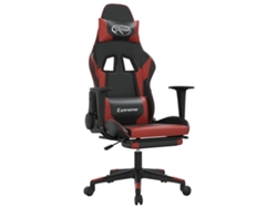 Silla De Juegos VIDAXL Negro Cuero artificial (67x58x128 cm)