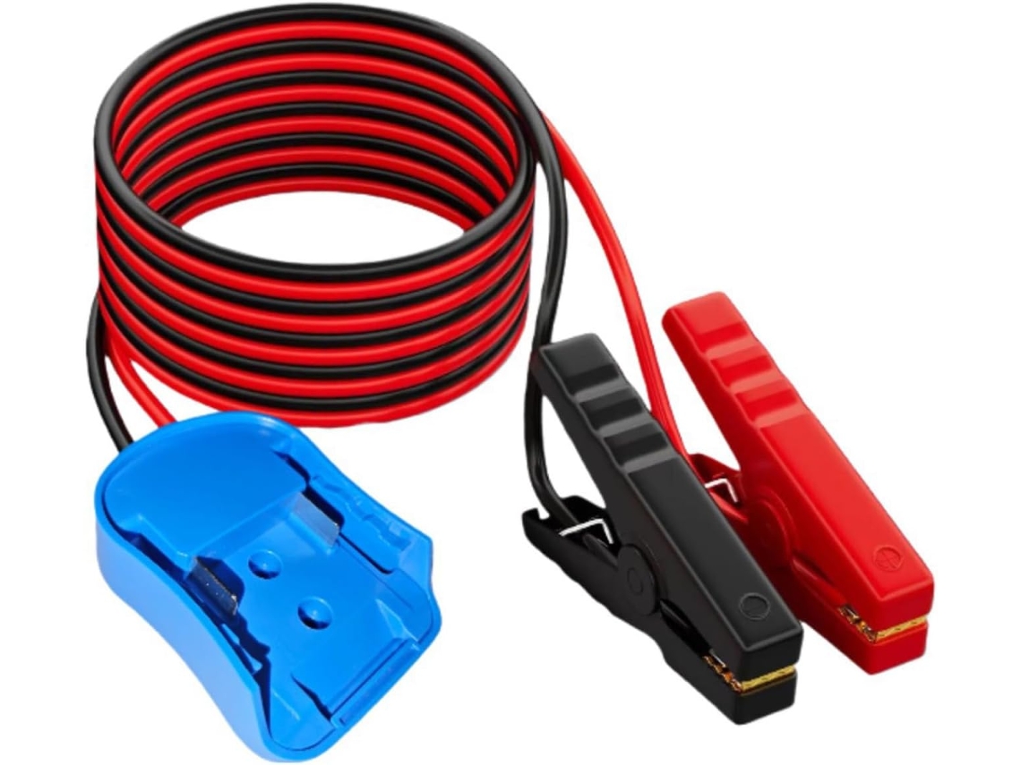 Adaptador De Batería De Alta Corriente De 12 Awg Con Clips De Seguridad Y Exterior