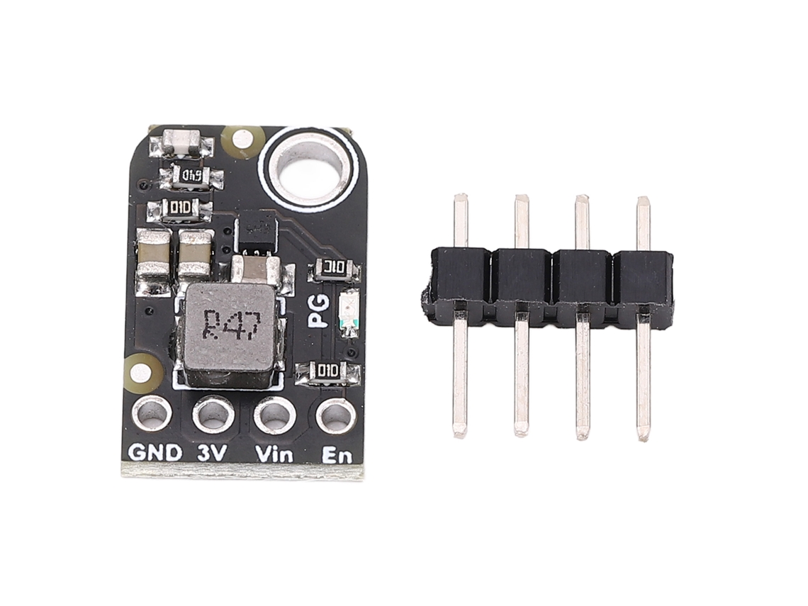 Módulo Convertidor Reductor Tps62827 3.3v 2a, Salida De 2.2mhz, Entrada De 5.5v Con Pines.